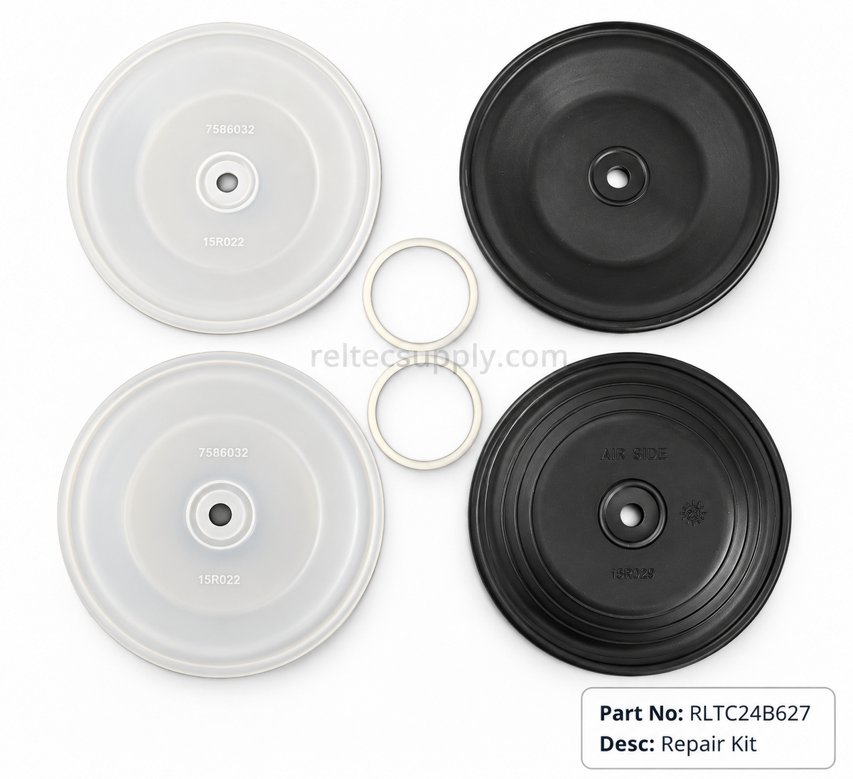 PTFE-EPDM Membran-Reparatursatz RLTC24B627 für Graco Husky 1050